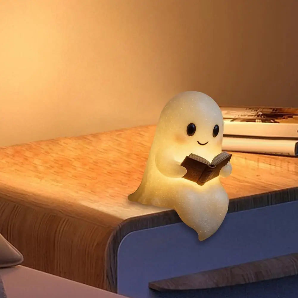 Halloween Ghost Led Night Light Ghost Table Lamp Book Light Cute Cartoon Birthday Gifts for Bedroom Bedside Sleep