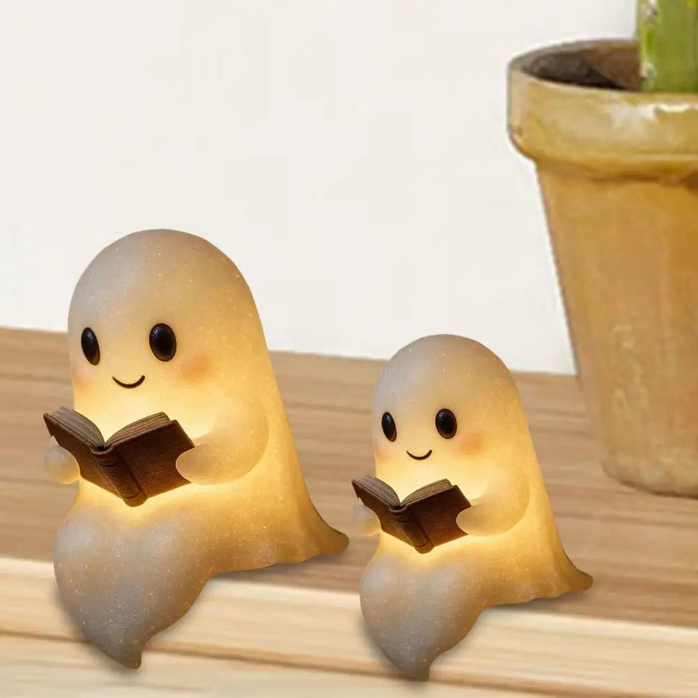 Halloween Ghost Led Night Light Ghost Table Lamp Book Light Cute Cartoon Birthday Gifts for Bedroom Bedside Sleep