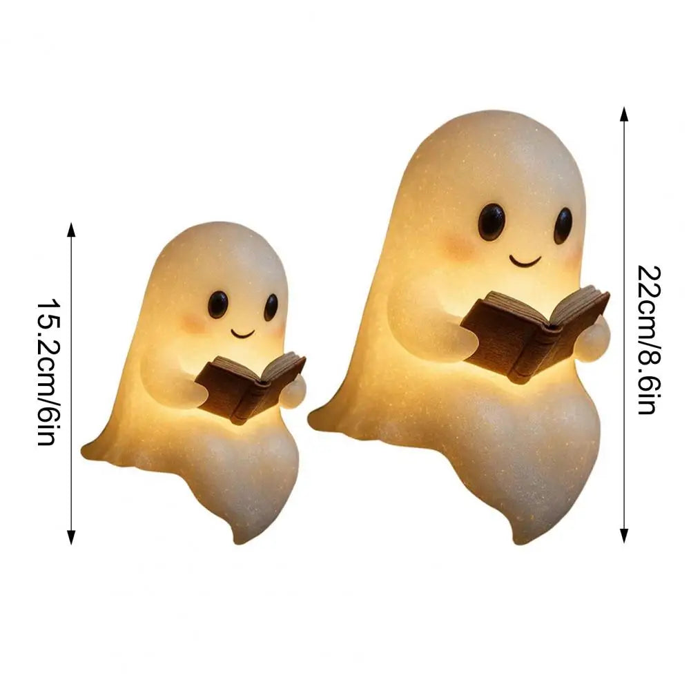 Halloween Ghost Led Night Light Ghost Table Lamp Book Light Cute Cartoon Birthday Gifts for Bedroom Bedside Sleep